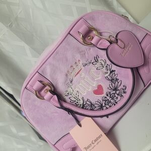 Juicy Couture Lavender Satchel with Heart Charm